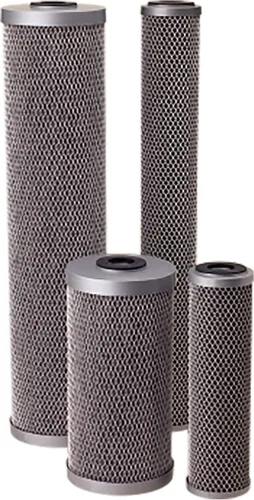 Vista 2 de Pentair Pentek FloPlus-10 Filtro de agua de carbono, 10 pulgadas, cartucho de repuesto de bloque de carbono moldeado modificado para debajo
