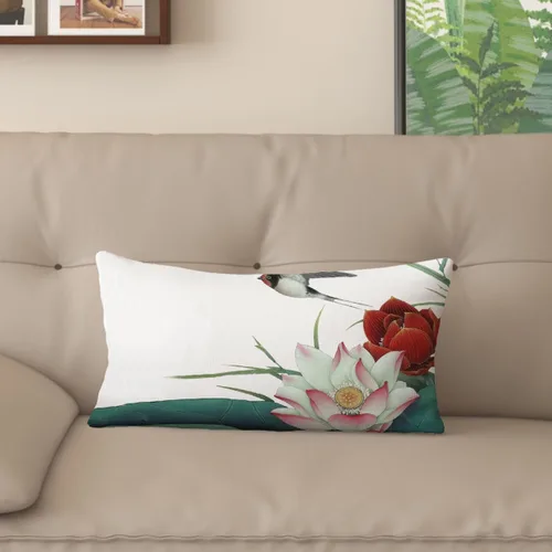 Vista 16 de Funda de almohada con estampado digital de loto zen chino, diseño de doble cara para sofá, sala de estar, decoración de dormitorio