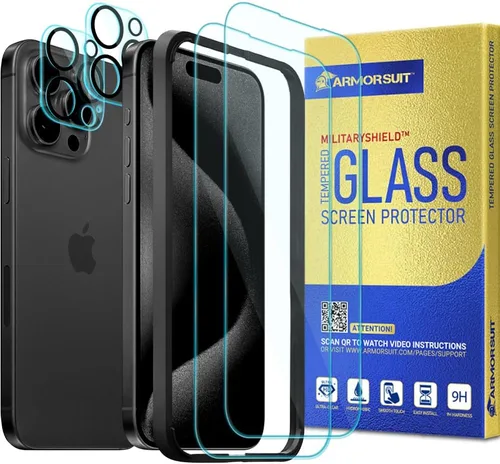 Vista 10 de ArmorSuit [Paquete de 2+2] para Google Pixel 6 [6.4 pulgadas] Protector de pantalla de vidrio templado + protector de lente de cámara compatible