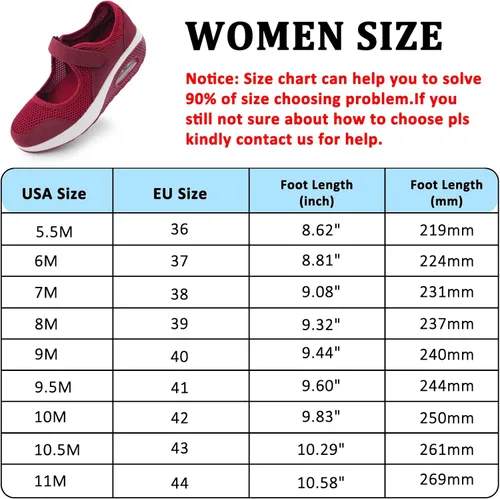 Vista 6 de Zapatos de enfermería de trabajo para mujer, antideslizantes, ajustables y transpirables, para caminar, fitness, informal, enfermería, ortopédicos