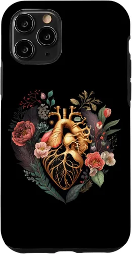 Vista 29 de Anatomical Heart and Flowers for Your Love Case for iPhone 17