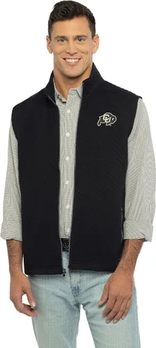 Vista 13 de Vantage Apparel Chaleco Acolchado con Cremallera Completa Universitario para Hombre