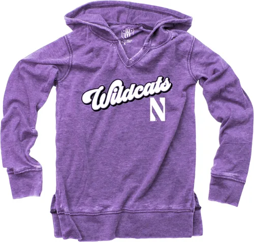 Vista 43 de Wes and Willy NCAA Camiseta con Capucha de Cuello en V para Niñas Air Force Falcons Azul