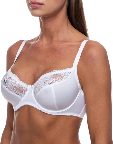 Vista 5 de frugue Sujetador reductor de encaje transparente sin forro para mujer