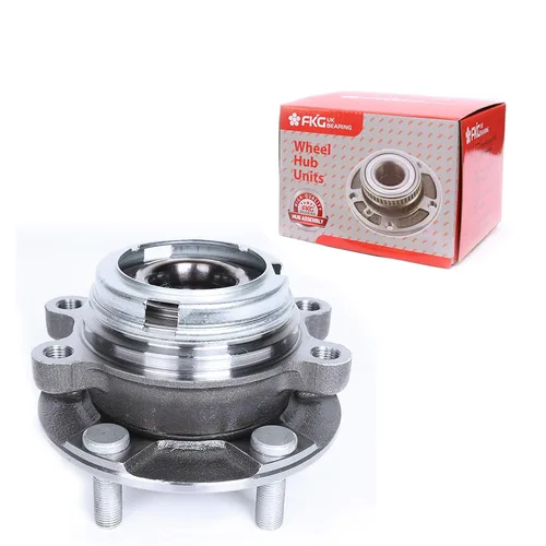 Vista 23 de FKG 513253 Conjunto de buje de cojinete de rueda delantera para A3 TT (Quattro), VW Tiguan Passat Jetta Golf CC EOS Beetle, brida de 4 pernos
