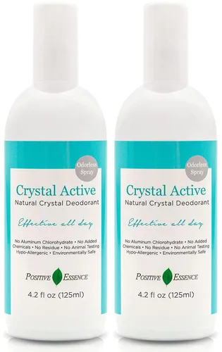 Vista 9 de Piedras desodorantes de cristal mineral tailandés (paquete de 2, 2.11 onzas cada uno) – Desodorante natural para mujeres y hombres, desodorante