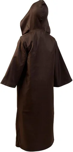 Vista 4 de Disfraz de cosplay para niños, túnica con capucha para Obi, versión marrón