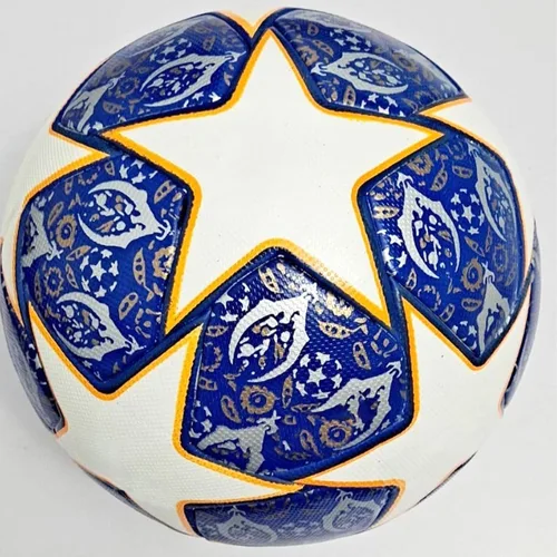 Vista 6 de Champion League - Balón de fútbol tamaño 5 – Pelota de réplica Pro Match, pelota de fútbol de piel sintética duradera para entrenamiento, partidos