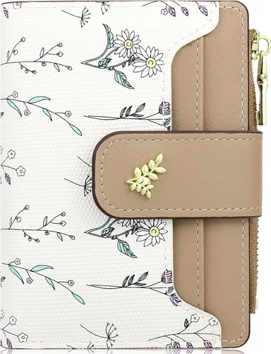 Vista 28 de Farcauo Cartera para Mujer delgada con Flores Kawaii, Carteras para Mujeres, Cartera Linda y delgada para Mujeres, Contemporáneo