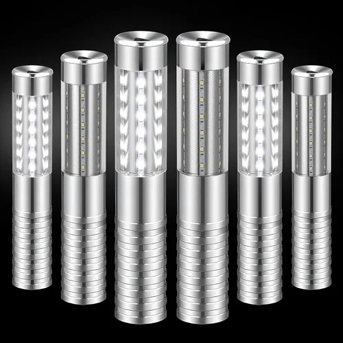 Vista 12 de 2 piezas LED estroboscópica luz de batón recargable servicio de botellas bengalas palo botella de champán reutilizable LED de mano para club