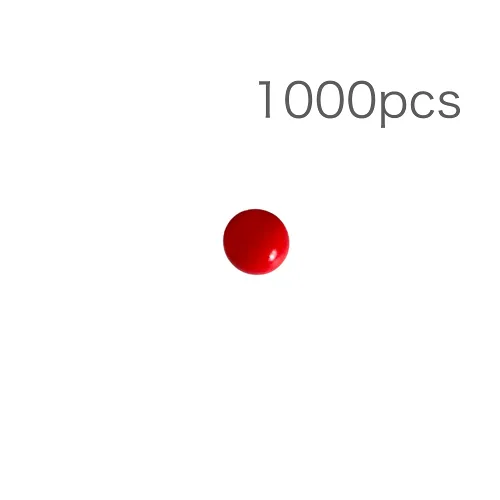 Vista 3 de 0.472 in 1000pcs Delrin Polioximetileno (POM) Bolas de rodamiento de plástico sólido por encargo en rojo