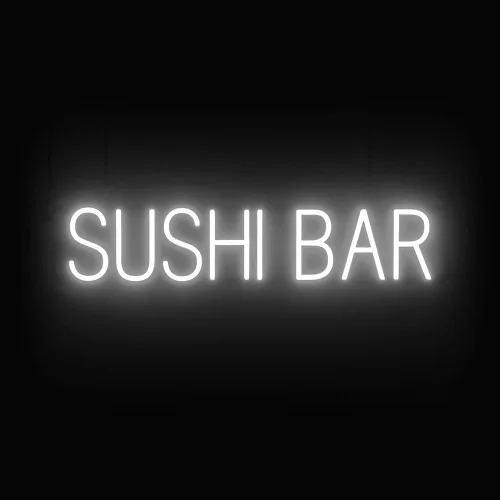 Vista 65 de SpellBrite Señal de PHO para restaurantes Señalización LED azul para restaurantes con LED de neón para empresas 13.2 x 6.3 pulgadas