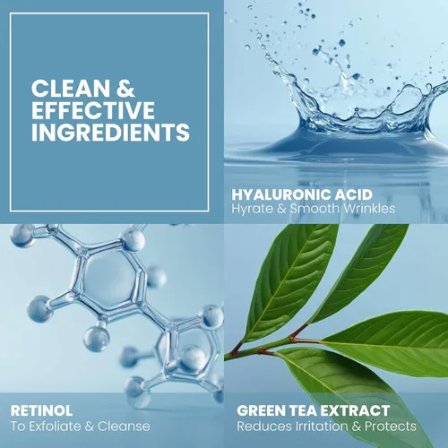 Vista 8 de Eva Naturals Crema facial hidratante con ácido hialurónico, antienvejecimiento, antiarrugas, hidratante facial para mujeres y hombres, con aloe vera
