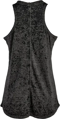 Vista 4 de Threadrock Camiseta sin mangas con diseño de bandera Burnout de Honor Respect para mujer