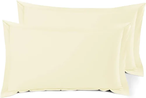 Vista 97 de Nestl Juego de 2 fundas tipo sham de almohada suaves - Fundas de almohada de microfibra de doble cepillado - Fundas de almohada de cama premium
