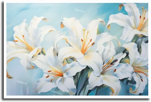 Vista 17 de Lienzo giclée, impresiones en lienzo de flamencos, decoración de pared, animales salvajes, flamencos en el lago, póster para sala de estar