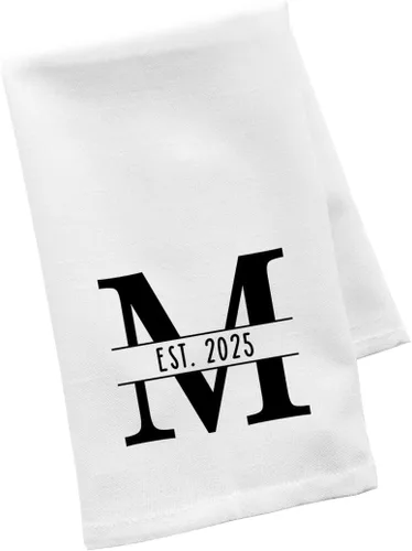 Vista 22 de Andaz Press Toalla de Cocina Personalizada, Toalla de Té de Saco de Harina, La Mejor Mamá de Todos los Tiempos Nombres Personalizados de Niños