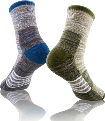 Vista 2 de FEIDEER - Calcetines de mujer para caminar y senderismo, paquete múltiple de algodón para actividades al aire libre, calcetines de algodón