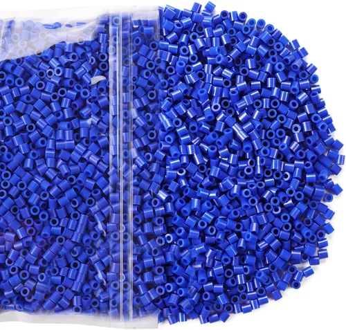 Vista 3 de Fuse Beads - 6000 cuentas de hierro fundido de 0.197 in, color azul, compatibles con Perler y Hama