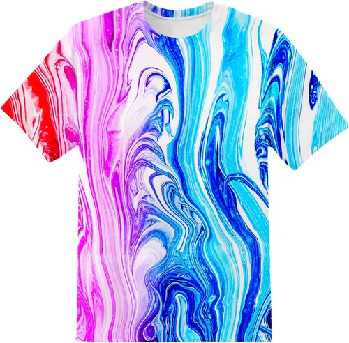 Vista 40 de Camiseta de manga corta con estampado 3D para niños y niñas de 6 a 16 años Bcm45-blanco