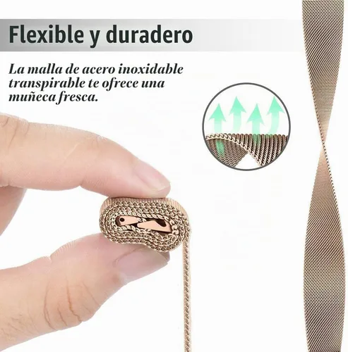 Vista 3 de Koreda - Juego de 2 correas compatible con reloj Samsung Galaxy de 1.654 pulgadas, Galaxy Active, 0.787 pulgadas de correa de acero inoxidable