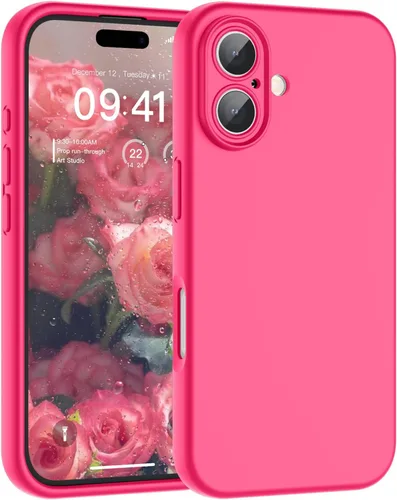Vista 49 de SUPFINE - Funda diseñada para iPhone 12, silicona líquida premium con [forro de microfibra suave antiarañazos][protección de cámara mejorada], funda