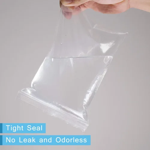 Vista 3 de 500 unidades - 1 x 1 pulgadas, 2 mil, bolsas de plástico transparente con cremallera resellable con cierre de sello resellable para monedas, joyas