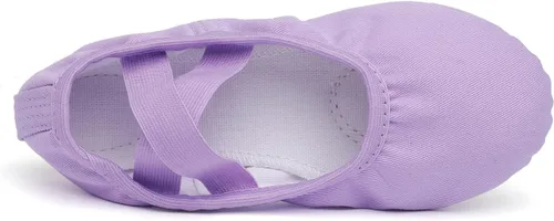 Vista 4 de Ballet Shoes for Girls Toddler Lyrical Shoes Split Sole Turners Dance Shoes