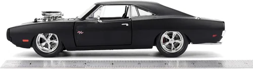 Vista 3 de Jada Fast & Furious 1:24 Dom's 1970 Dodge Charger R/T - Auto fundido a presión, juguetes para niños y adultos