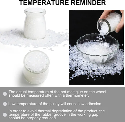 Vista 6 de Maitys Pegamento para encoladora de cantos termofusible de 3.53 oz para máquina de bandas de borde, gránulos de pegamento caliente, cuentas