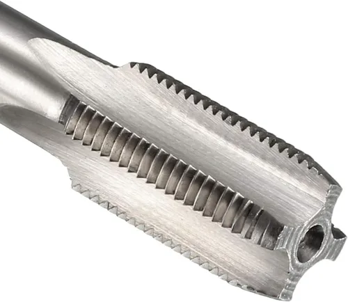 Vista 4 de uxcell Métrico Machinist Repair DIY Tool M12 x 0.039 in H2 de alta velocidad 4 flautas rectas roscado roscado