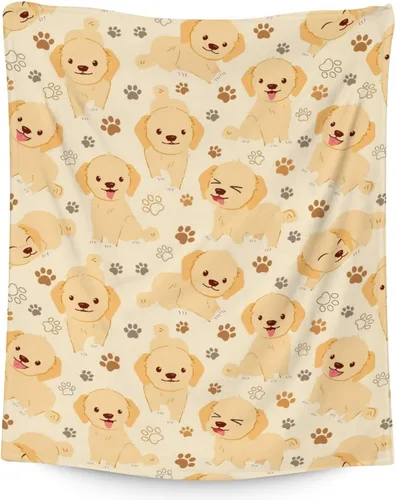 Vista 15 de Golden Retriever - Manta de regalo – 30 x 40 pulgadas, bonita manta de perro para amantes de los perros, niños, niños y niñas, mantas suaves