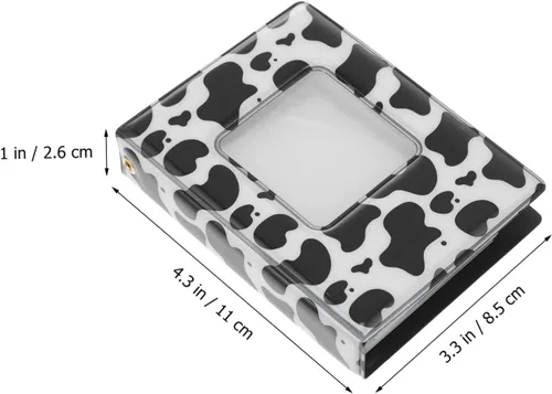 Vista 6 de STOBOK 2pcs Cute Cow Pattern Photo Album Practical Storage Book for Cards Photos Smooth Material for Students Memory Keeping Lightweight Chic Design