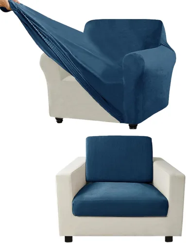 Vista 92 de Funda para Sofá de Terciopelo, Fundas Elásticas para Sofá para Funda Principal Separada/Respaldos y Cojines de Asiento, Funda para Sofá, para Fundas