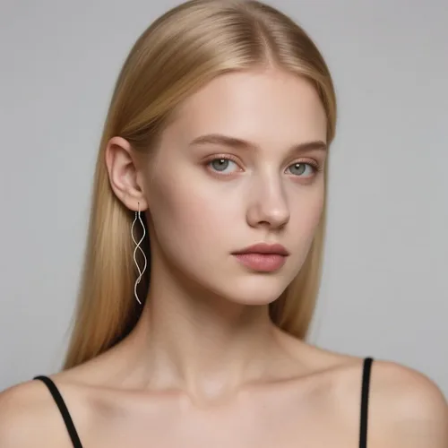 Vista 2 de Reffeer Pendientes sólidos de plata de ley 925 con borla curvada doble lineal para mujeres y adolescentes