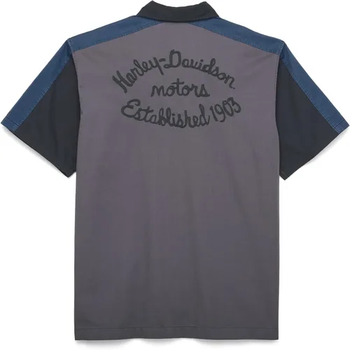 Vista 2 de Harley-Davidson Camisa Est. 1903 Colorblock para hombre, 96586-22VM