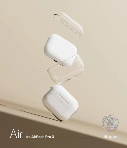 Vista 9 de Ringke Funda Air para AirPods Pro 3 [0.05 pulgadas de grosor] sin funda, ligera, delgada, linda funda con mosquetón para mujeres, hombres
