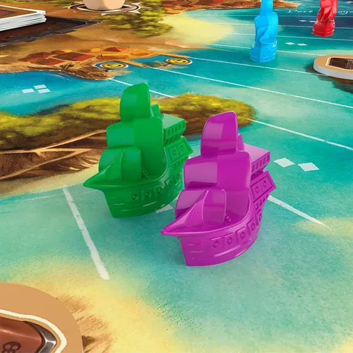 Vista 4 de Juego de mesa Jamaica (Nueva Edición) - Juego de carreras de piratas apto para toda la familia, juego de estrategia para niños y adultos, a partir