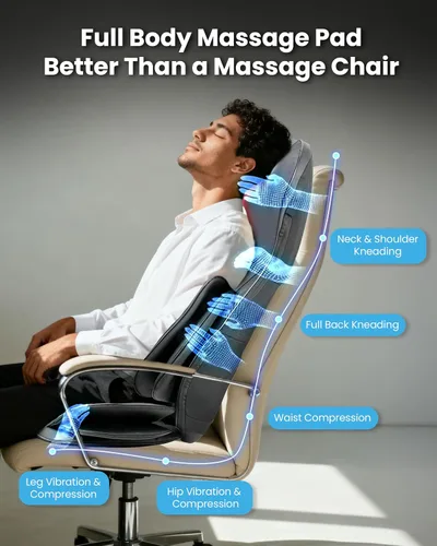 Vista 11 de COMFIER Shiatsu - Masajeador de cuello y espalda, almohadilla para silla