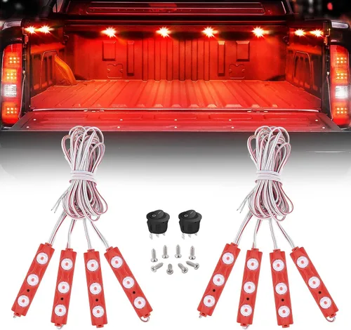 Vista 14 de Nilight 2 piezas de 24 pulgadas de tira de luces estroboscópicas para parrilla de camiones, 384 LED, luz de emergencia ámbar, flexible, intermitente