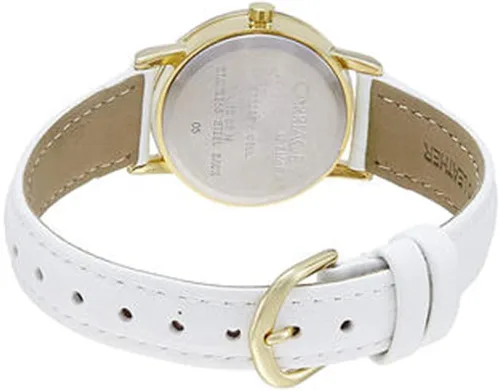 Vista 2 de Timex Carriage C3C747 Reloj de moda de cuarzo de cuero dorado para mujer