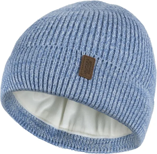 Vista 44 de Wmcaps – Gorro de invierno para hombre y mujer, gorro de punto suave y cálido con forro vellón Verde militar