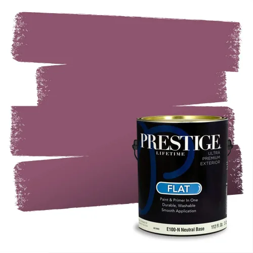 Vista 451 de Prestige Paints Pintura exterior e imprimación en uno, 1 galón, plano, coincidencia comparable de Valspar* Amber Rose*