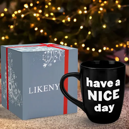 Vista 3 de Likeny Regalos de elefante blanco para adultos, taza de café de 13 OZ, regalos divertidos para mujeres, hombres, esposa, mamá, papá, amigo, regalos
