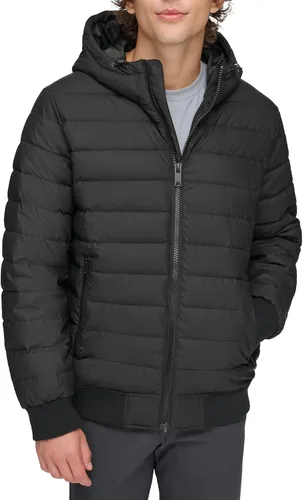 Vista 15 de DKNY Chaqueta bomber acolchada con capucha y rendimiento para hombre