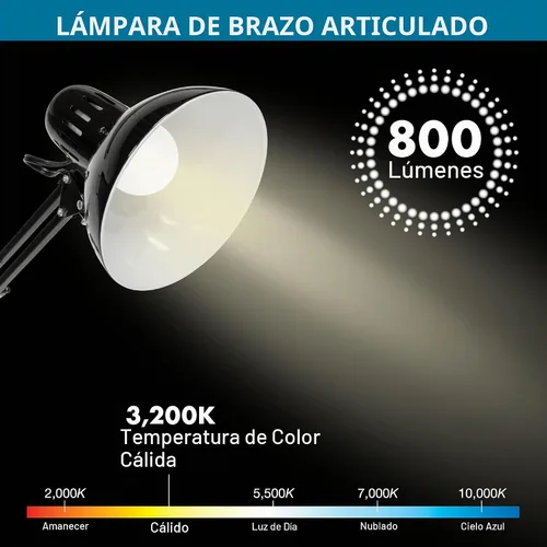 Vista 4 de Studio Designs Lámpara con brazo giratorio con foco CFL de 13 w