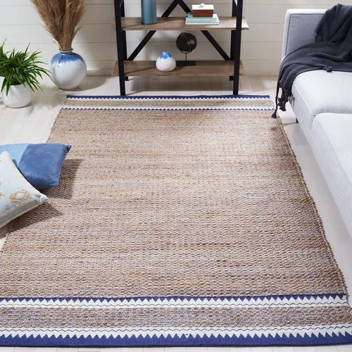 Vista 21 de SAFAVIEH Colección de fibra natural - Alfombra decorativa de 2 x 3 pies, color natural y negro, hecha a mano de yute rústico costero, ideal