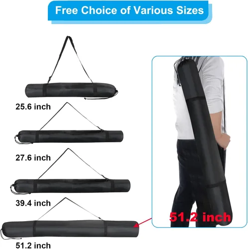 Vista 6 de PATIKIL Bolsa para trípode de 28 pulgadas, bolsa de transporte plegable de nailon con correa para el hombro para viajes al aire libre, campamento
