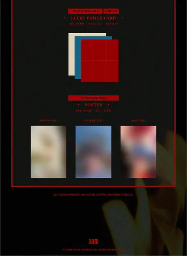 Vista 4 de (G)I-DLE 4th Mini Album [BURN] FIRE VER. CD+Photo Book+3 Card+Mini Poster(ON PACK) K-POP SEALDED+TRACKING CODE