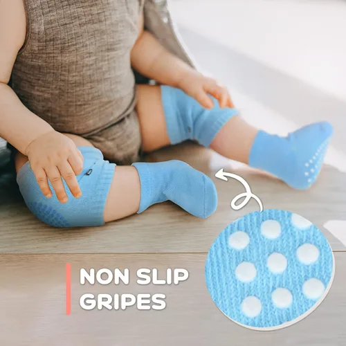 Vista 2 de BOSONER Rodilleras antideslizantes para bebés y niños y niñas, el mejor regalo para bebés, rodilleras unisex para bebés y niños pequeños